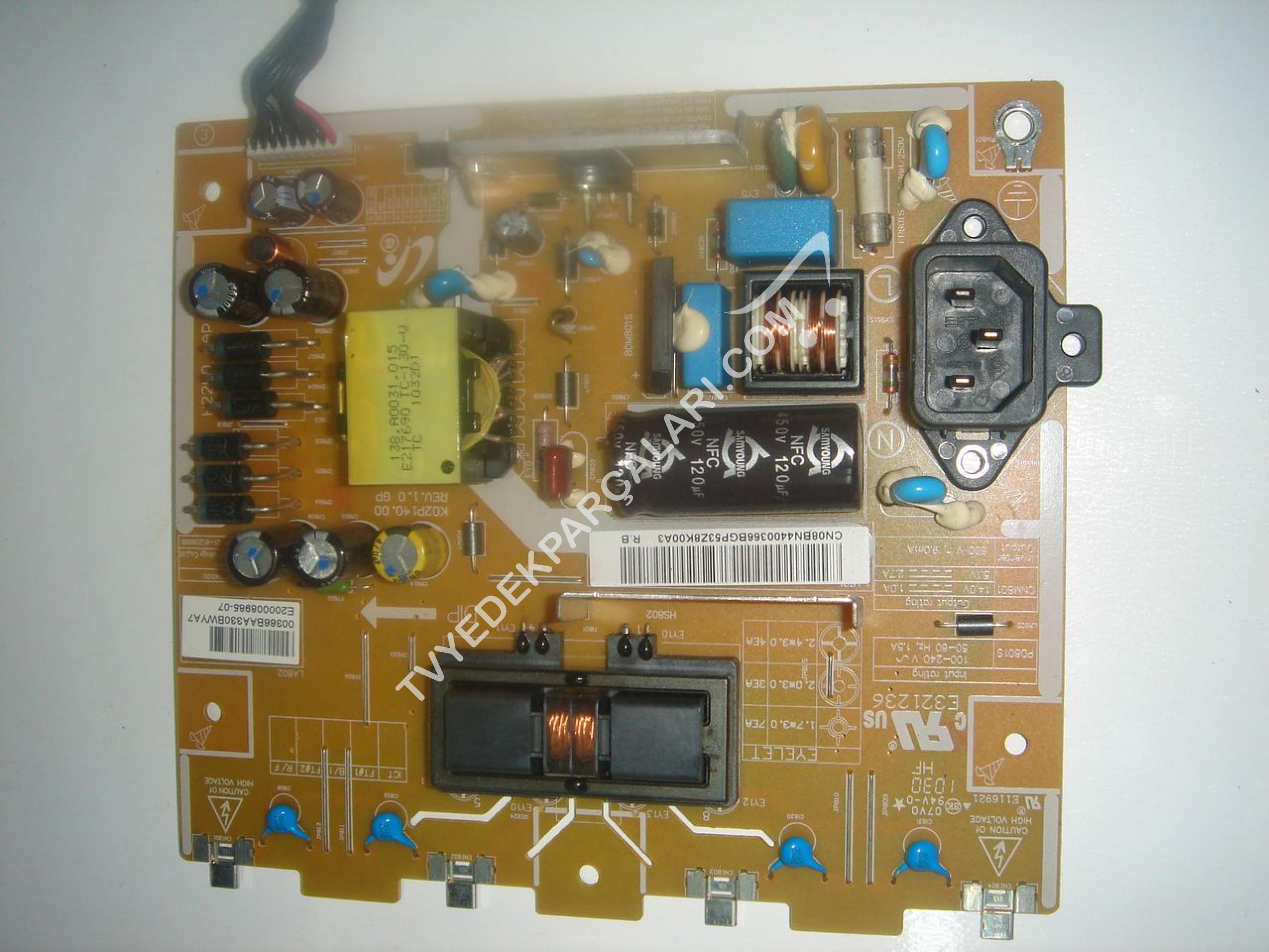 K02P140.00 , BN44-00366B , LE22C350D1W SAMSUNG LCD TV POWER BOARD