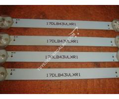 17DLB43VLXR1 , LB43007 , V0 , 04 38S , VES430UNDA-2D-N12 LEDLERİ