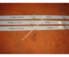 6916L-2743A , FHD 1, 43''V16.5 ART3 2743 , 43LH570V LEDLERİ