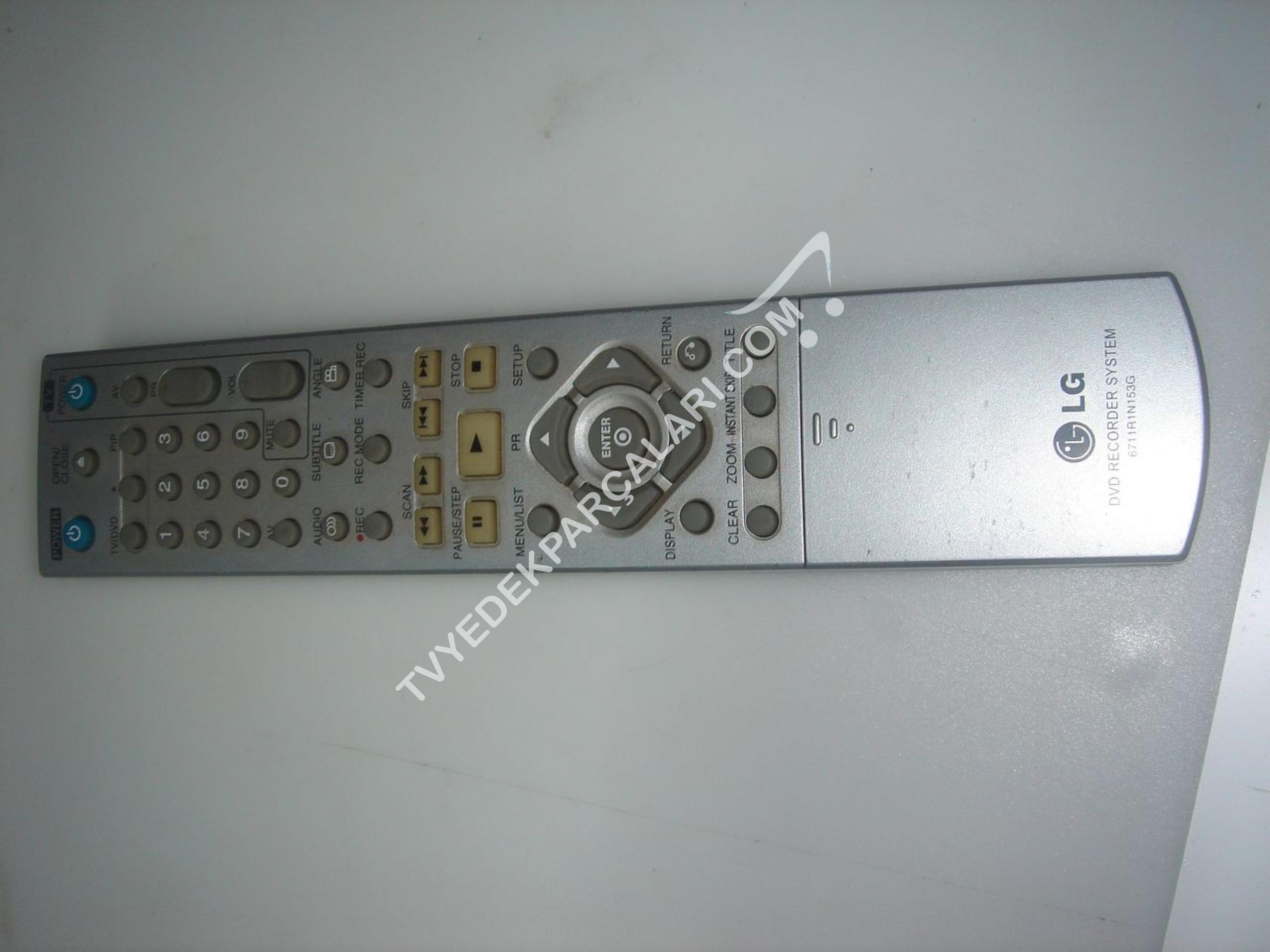 LG DVD RECORDER SYSTEM 6711R1N153G UZAKTAN KUMANDA Tv Parcasi LED LCD