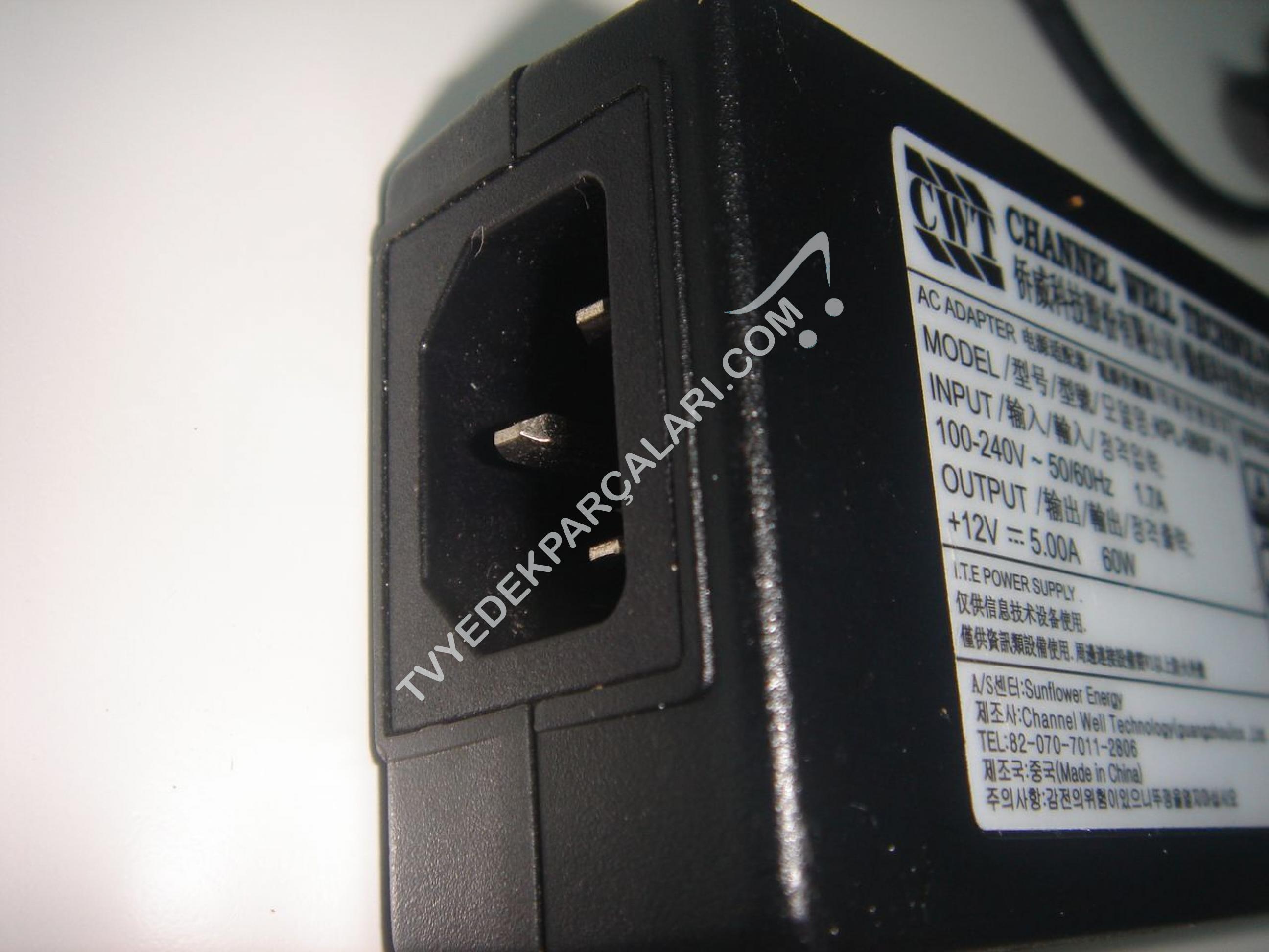 CARGADOR CORRIENTE 12V 5V 2A 4 PIN DIN CWT Channel Well Technology CWT
