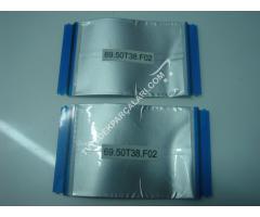 69.50T38.F02 , LG 50LF650V PANEL T CON ARASI LVDS FLEX KABLO