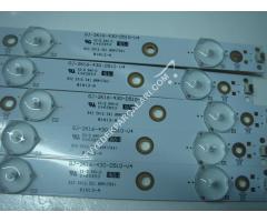 GJ-2K16-430-D510-V4 , TPT430U3-EQYSHM.G , BDM4350 PANEL LEDLERİ , LED BAR