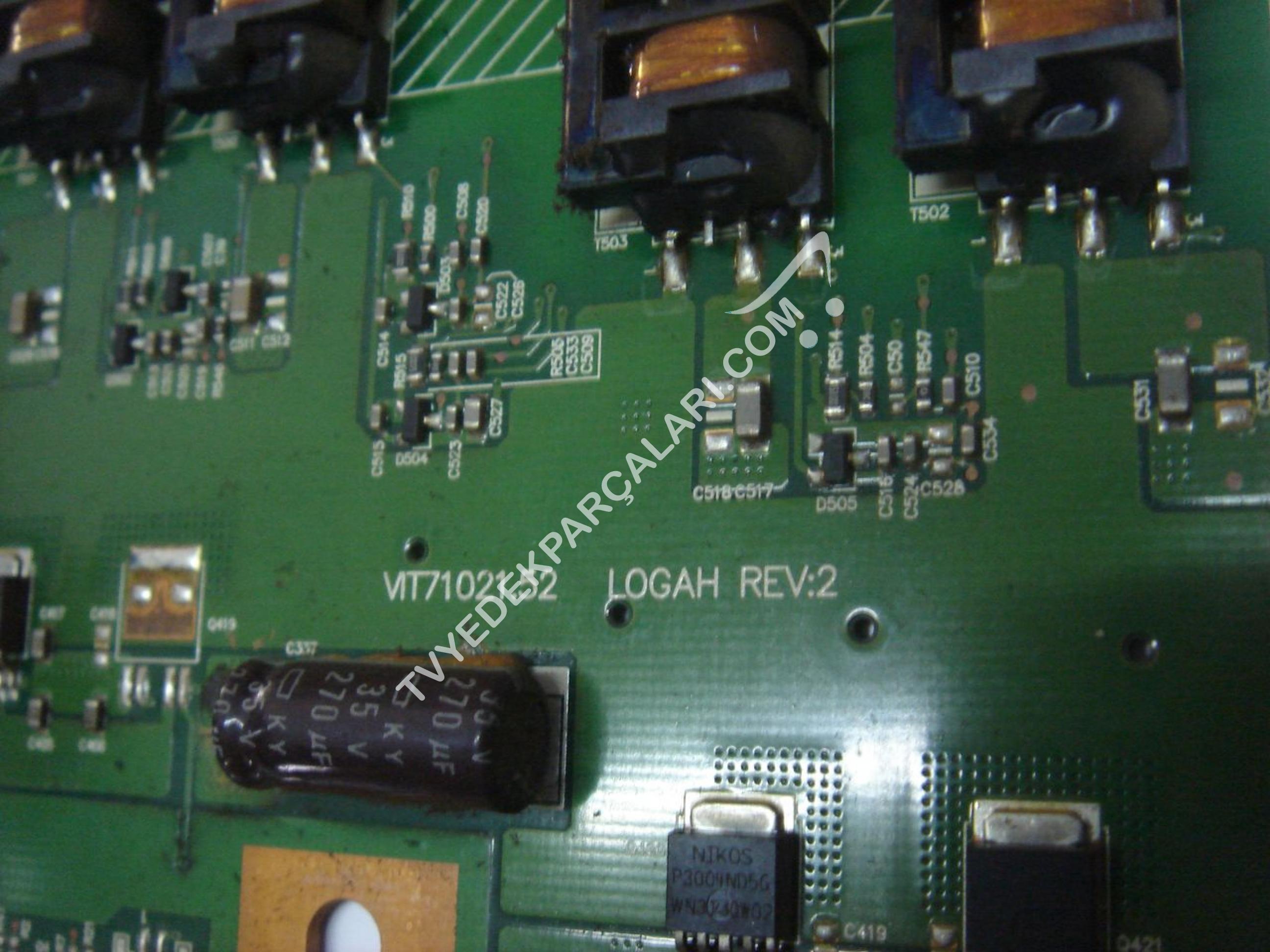 VIT71021.52 , LOGAH , REV:2 , F106-531B LCD TV İNVERTER BOARD