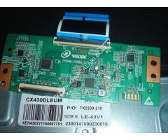 DCBHM-C168A 02 , ST4251B05-2 , VER.2.2 , 43DS9800 , CX430DLEDM , 43 DS 9800 T-con Board